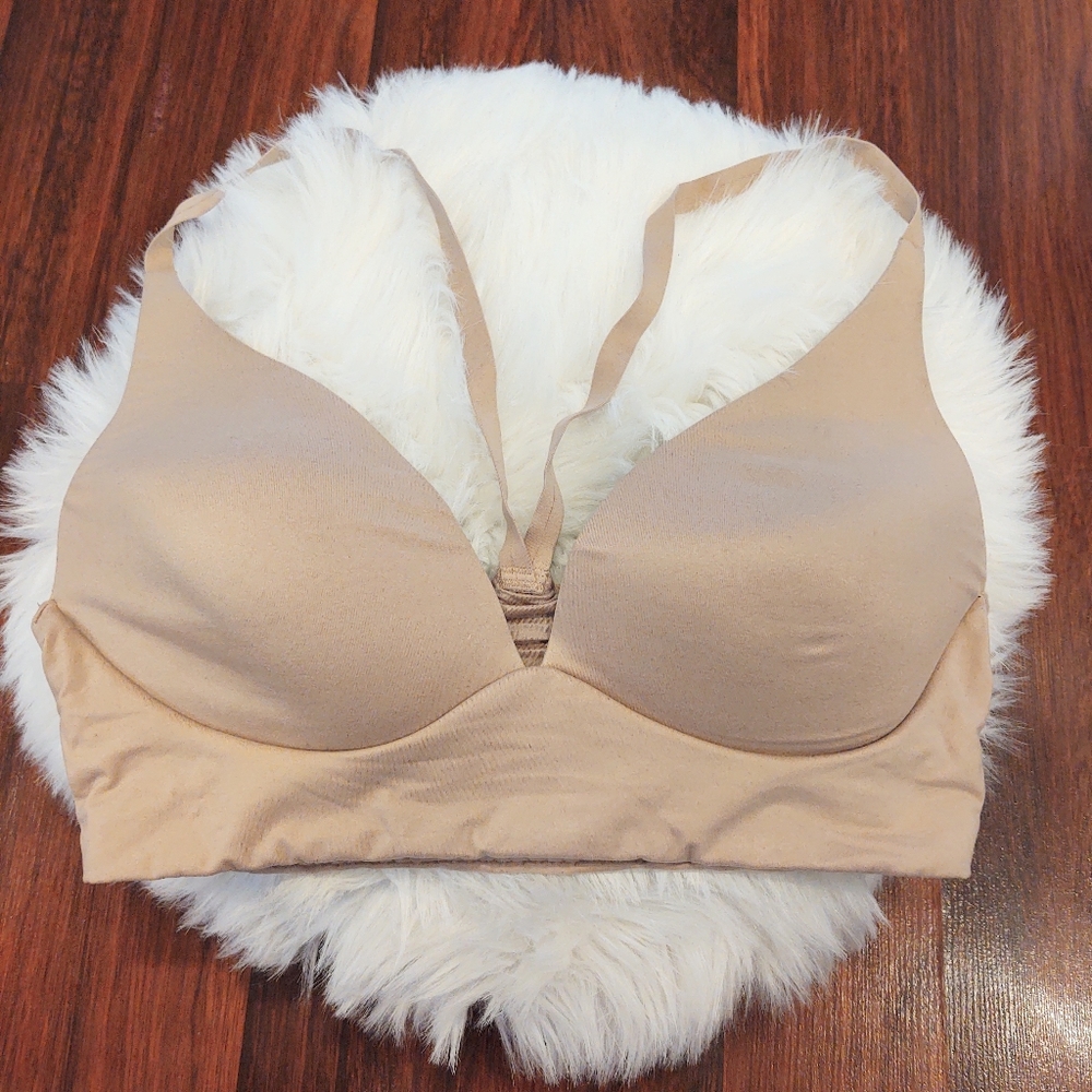 Victoria's Secret Lightly Lined Plunge Tan Nude